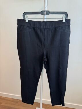 NYDJ Sculpt-Her Black Stretch Ponte Ankle Pants size XL